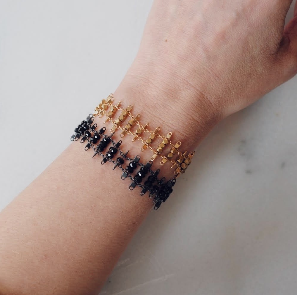 Florence Bracelet in Brass + Gold