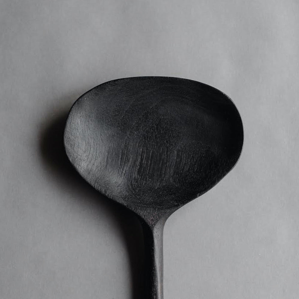 Wide Spoon in Oxidized Butternut