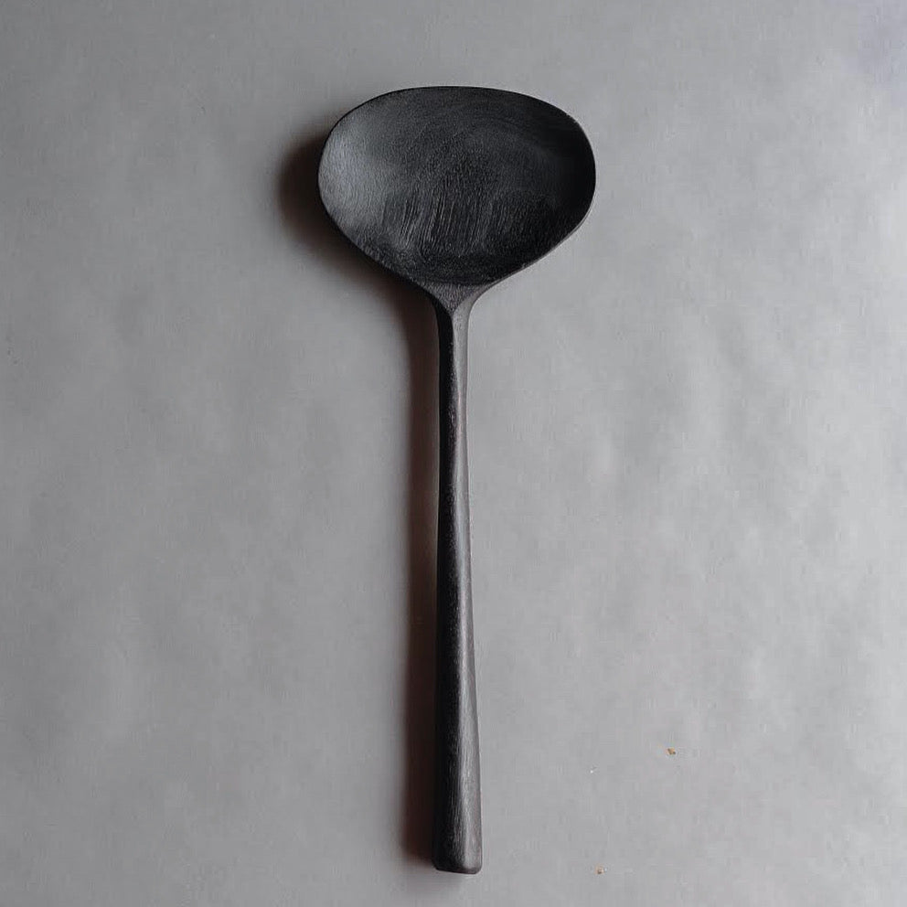 Wide Spoon in Oxidized Butternut