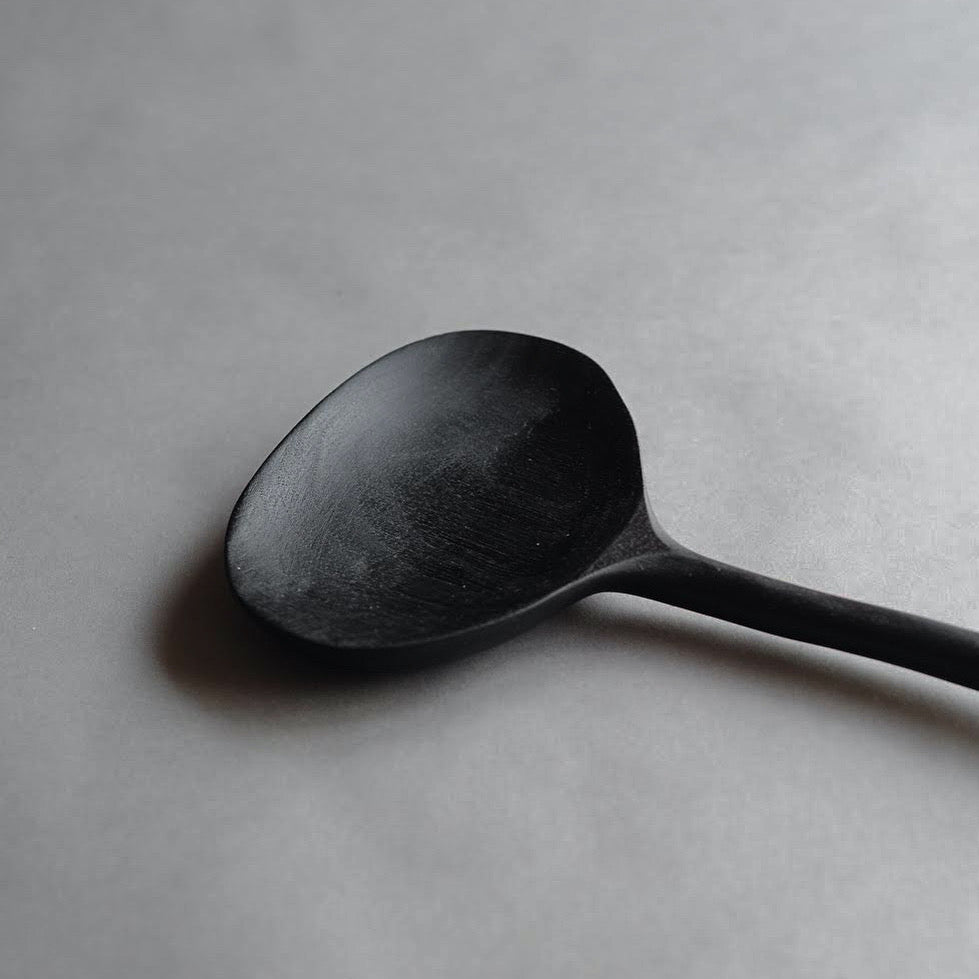 Wide Spoon in Oxidized Butternut