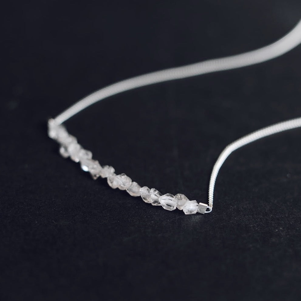 Strand Necklace in Herkimer Crystal