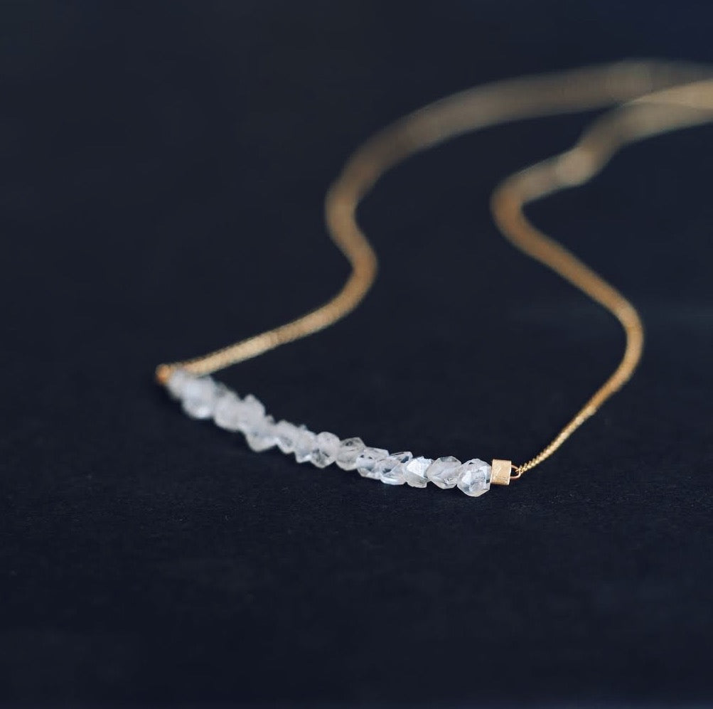 Strand Necklace in Herkimer Crystal