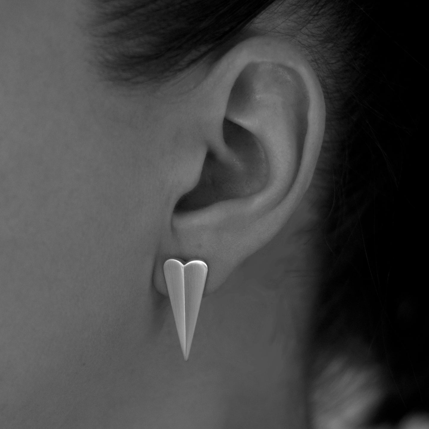 Little Dagger Earrings in Brass