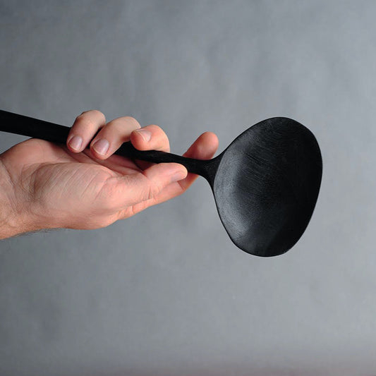 Wide Spoon in Oxidized Butternut